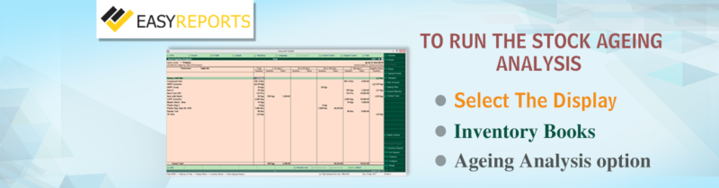 How to tackle stock ageing with EasyReports