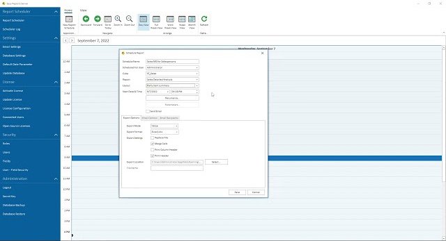Introduction to scheduling reports for automatic delivery