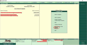 How to backup and restore data in Tally.ERP9?