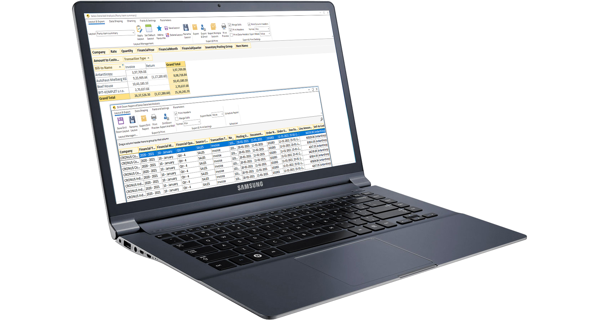 Drill-Down and Interactive Reports