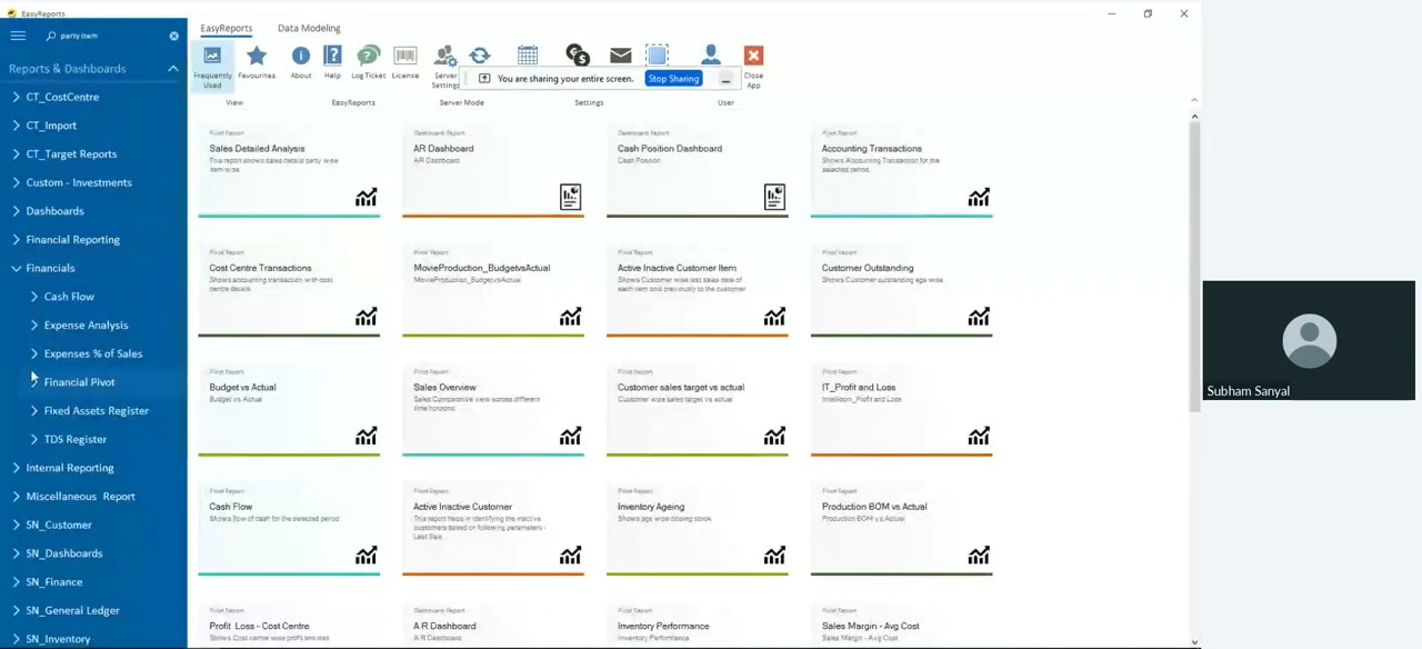 EasyReports BI for Tally Users