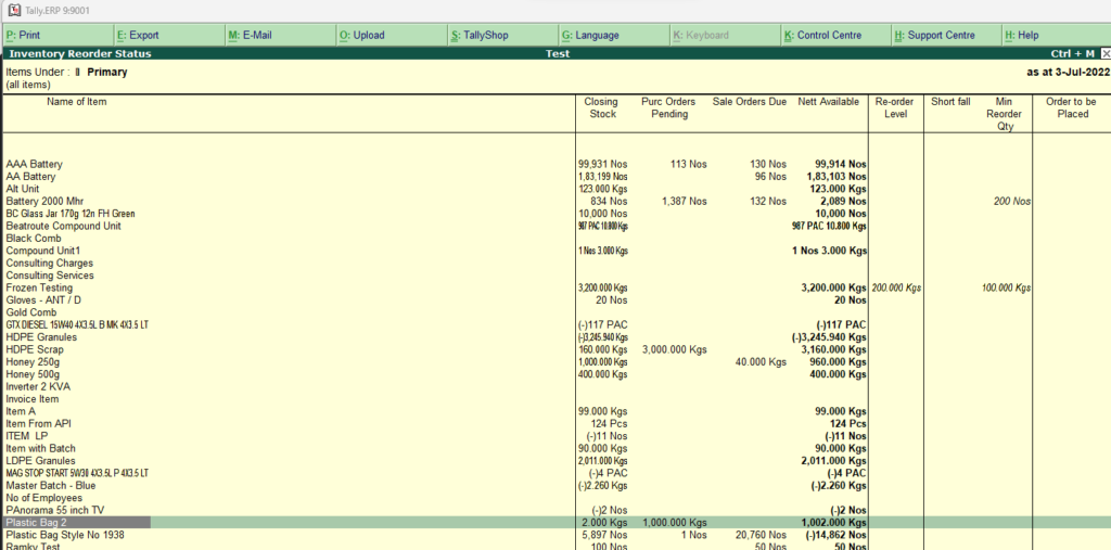 Top 10 Inventory Management Features of Tally - Order Management