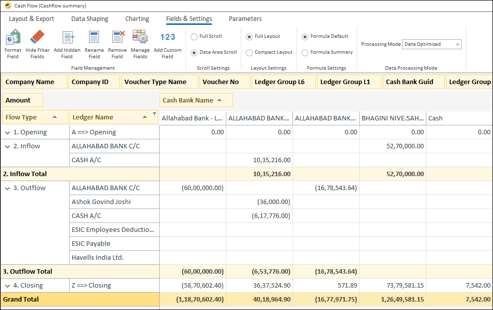 Cash Flow Summary