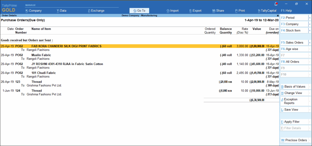 How to Analyze Purchase Data from Tally 